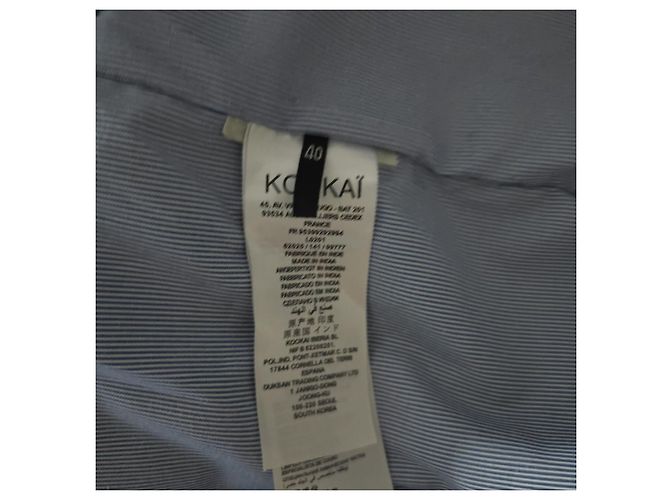KOOKAÏ Chaqueta Bomber de Cuero Verde Bordada - vista 8