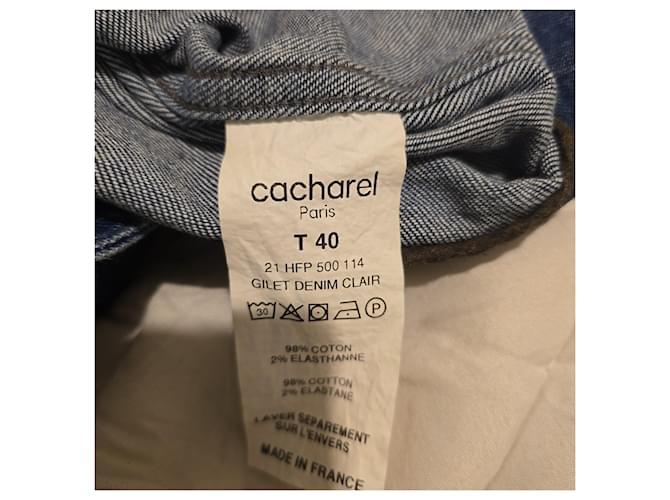 Cacharel Jeansweste Blau - Ansicht 9