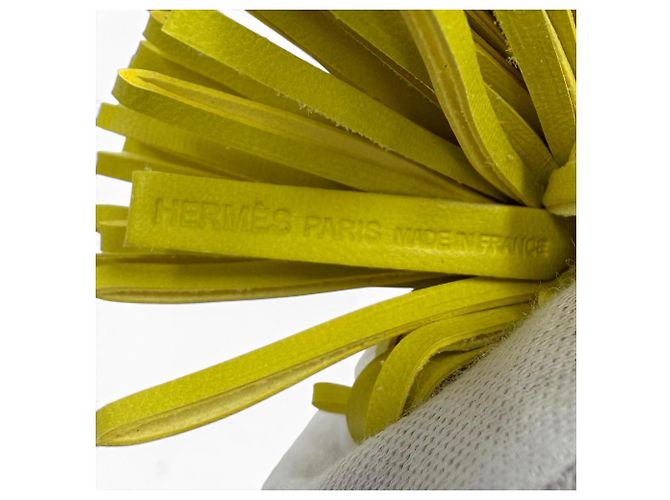 Hermès HERMES Carmen Lime Agneau Milo Charm per Borsa e Portachiavi D'oro - vista 6