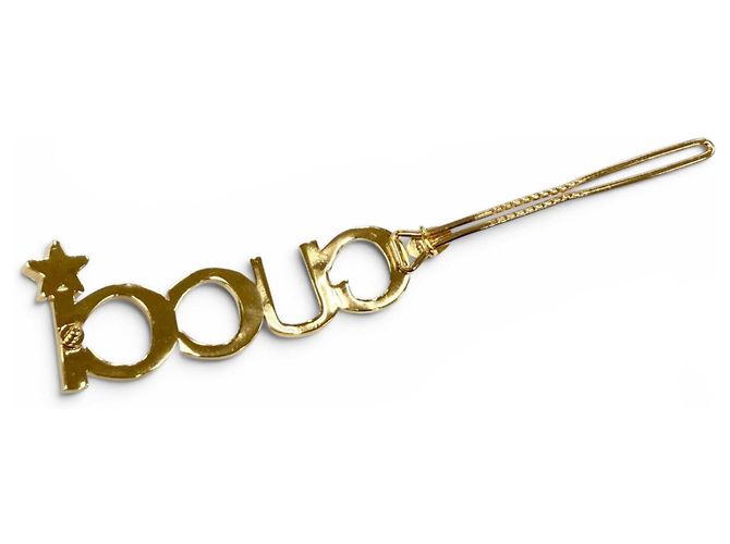 Clip per capelli Gucci con strass in oro e argento D'oro - vista 6