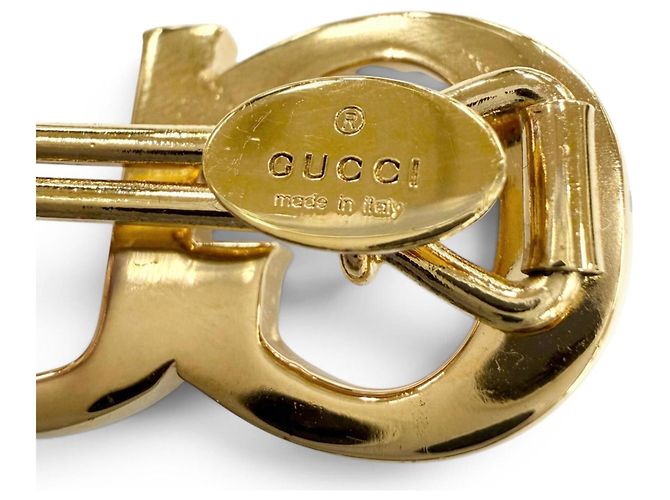 Clip per capelli Gucci con strass in oro e argento D'oro - vista 7