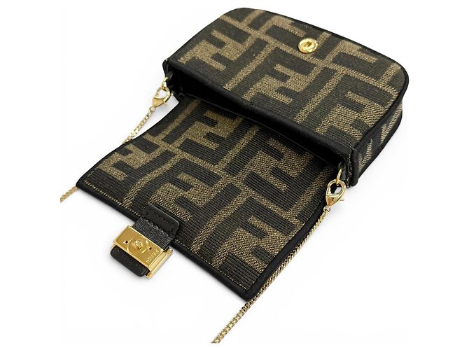 Zucca Borsa Nano Bucket Fendi Marrone - vista 6