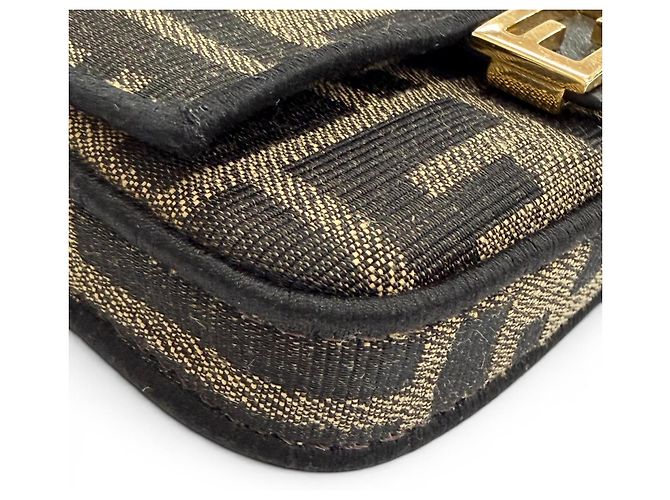 Zucca Borsa Nano Bucket Fendi Marrone - vista 8