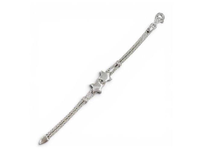 Tiffany & Co Bracciale Tiffany Vintage 925 Star Double Rope Argento - vista 2