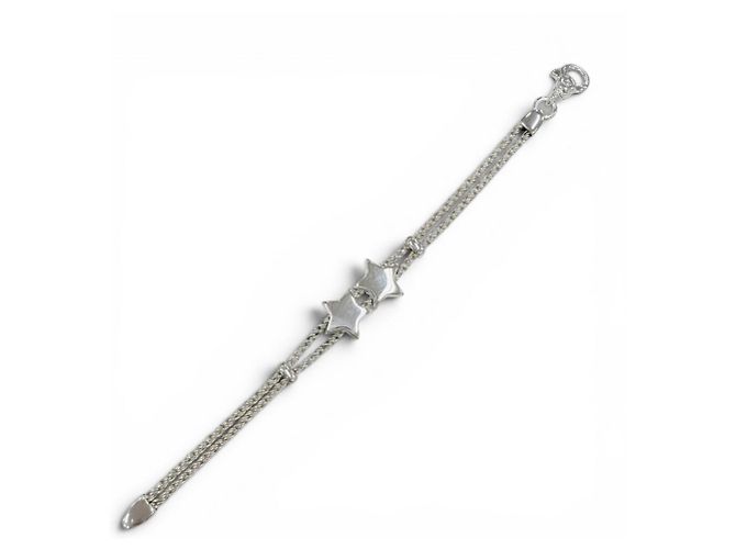 Tiffany & Co Bracciale Tiffany Vintage 925 Star Double Rope Argento - vista 3