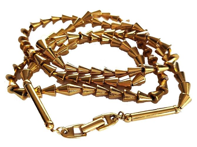Autre Marque Collana Napier a punte dorata modernista D'oro - vista 3