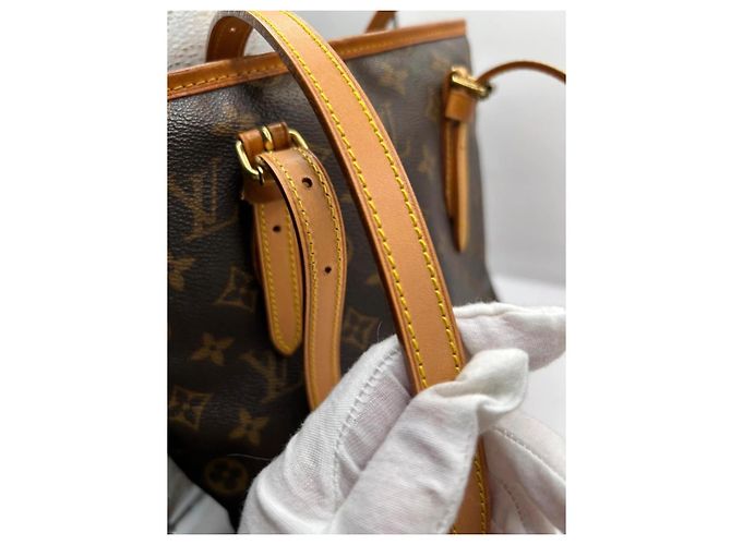Louis Vuitton Borsa Bucket PM Monogram Marrone Monogramma - vista 13