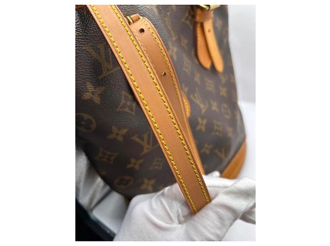 Louis Vuitton Borsa Bucket PM Monogram Marrone Monogramma - vista 14
