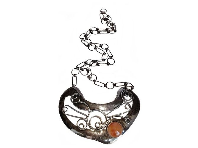 Autre Marque Elanomi Israel Sterling Silber Karneol Halskette - Ansicht 3
