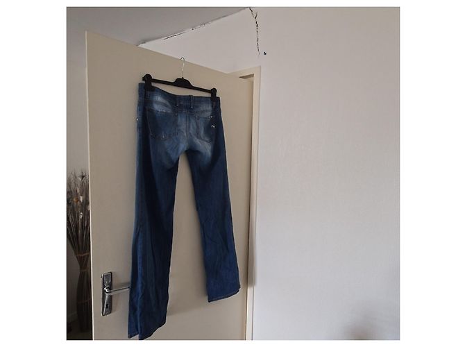Vaqueros MET para mujer cintura alta corte recto - Azul - vista 4