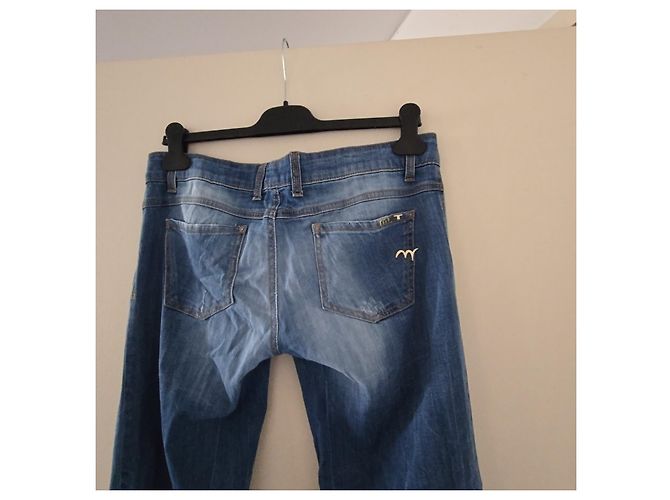 Vaqueros MET para mujer cintura alta corte recto - Azul - vista 5