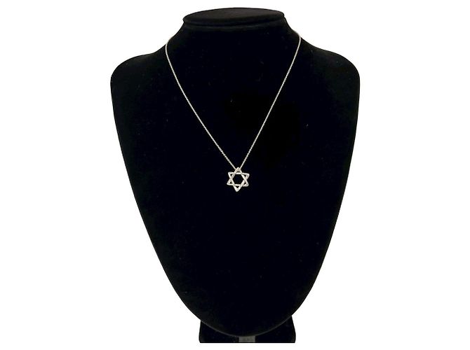 Tiffany & Co Colar Tiffany Vintage Star of David Prata - vista 2