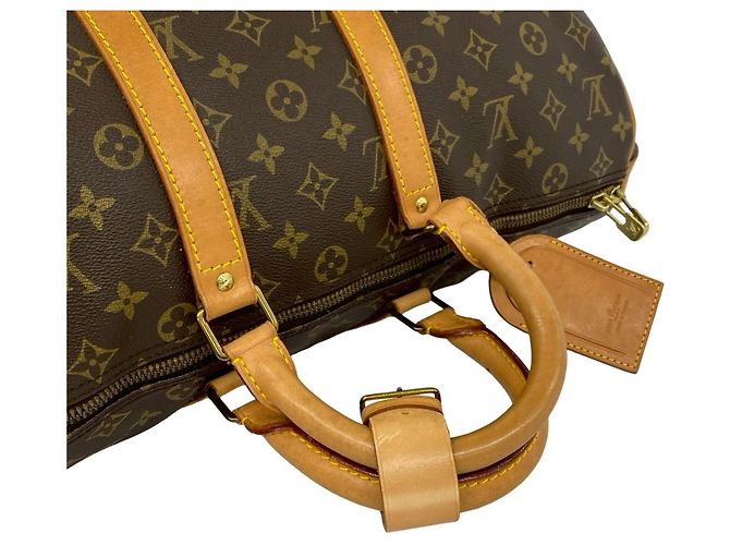 Louis Vuitton Vintage Keepall Monogram Leather Boston Bag Braun - Ansicht 4