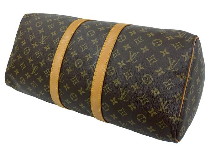 Louis Vuitton Vintage Keepall Monogram Leather Boston Bag Braun - Ansicht 8