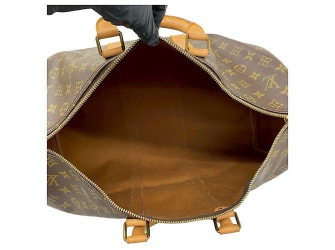 Louis Vuitton Vintage Keepall Monogram Leather Boston Bag Braun - Ansicht 9