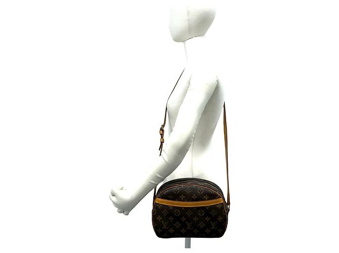 Louis Vuitton Vintage Blois Monogram Leder Mini Schultertasche Braun - Ansicht 2