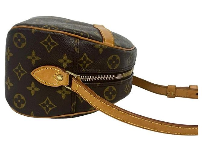 Louis Vuitton Vintage Blois Monogram Leder Mini Schultertasche Braun - Ansicht 6