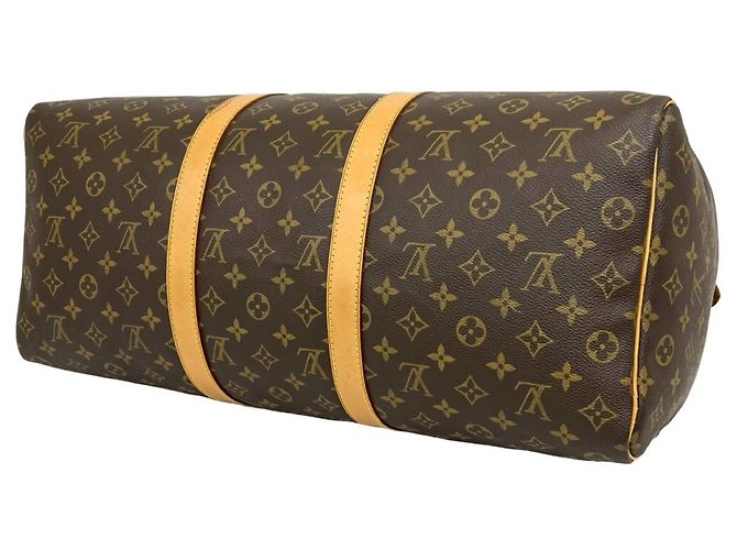 Louis Vuitton Vintage Keepall 50 Monogram Leather Boston Bag Marrone - vista 8
