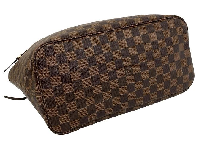 Louis Vuitton Neverfull Damier Leder Tote Bag Braun - Ansicht 7
