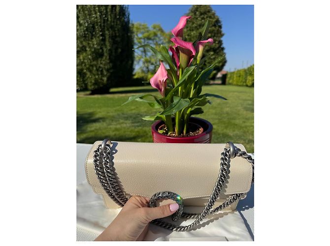 Gucci Dionysus Borsa a Tracolla in Pelle - Avorio Beige - vista 6
