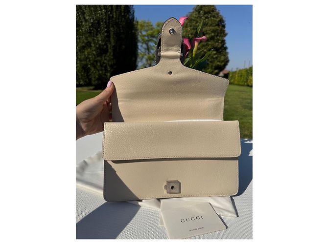 Gucci Dionysus Borsa a Tracolla in Pelle - Avorio Beige - vista 8