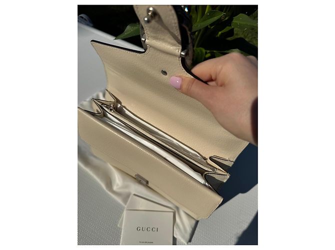 Gucci Dionysus Borsa a Tracolla in Pelle - Avorio Beige - vista 9
