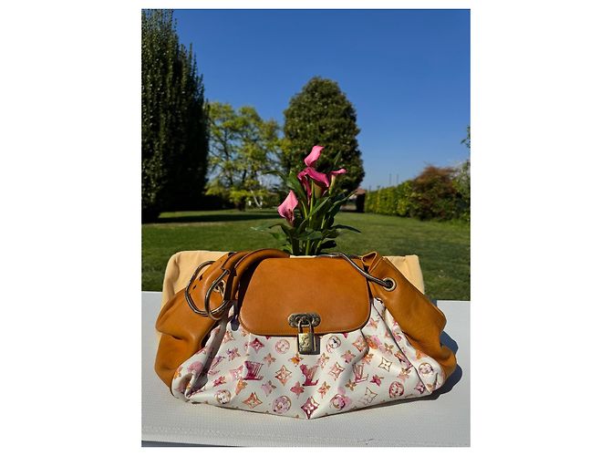Louis Vuitton Jamais Aquarelle Edizione Limitata Marrone Rosa Bianco - vista 2