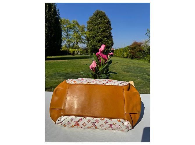 Louis Vuitton Jamais Aquarelle Edizione Limitata Marrone Rosa Bianco - vista 6