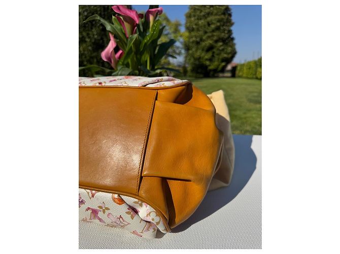 Louis Vuitton Jamais Aquarelle Edizione Limitata Marrone Rosa Bianco - vista 7