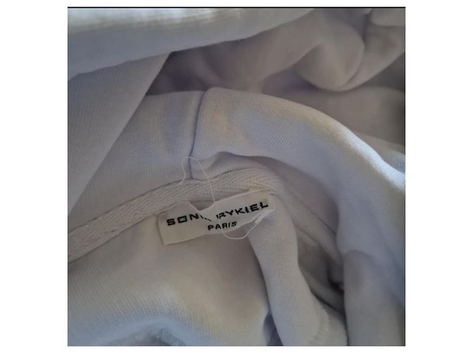 Sonia Rykiel Sudadera con Capucha Blanca Estampado Blanco - vista 11