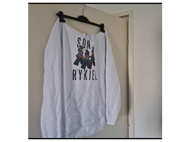 Sonia Rykiel Sudadera con Capucha Blanca Estampado Blanco - vista 7