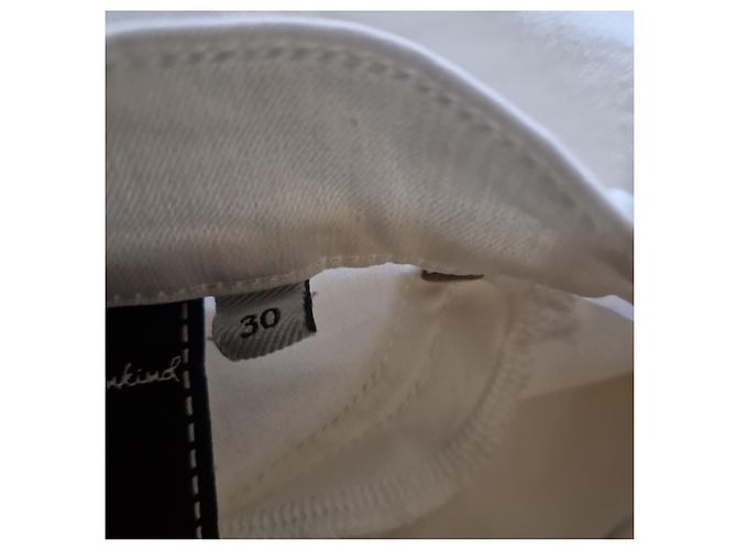 7 For All Mankind Vaqueros blancos 'The Skinny' - vista 5