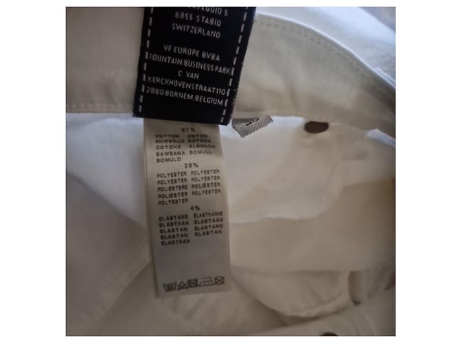 7 For All Mankind Vaqueros blancos 'The Skinny' - vista 6