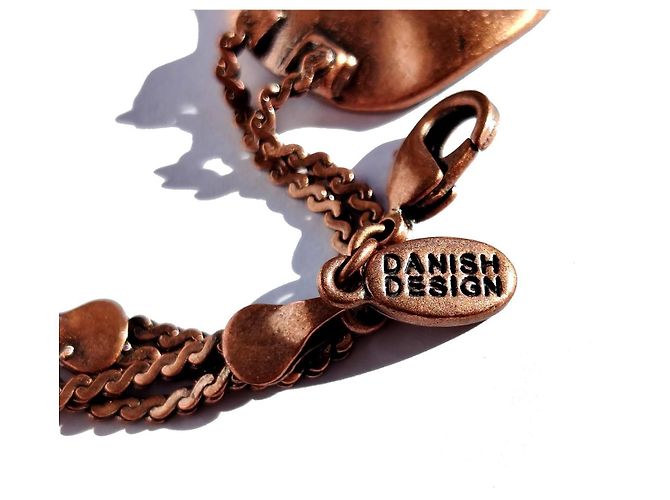 Autre Marque Collana Pilgrim Danish Design con disco scultoreo Rame - vista 5