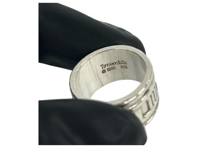 Tiffany & Co Anello largo Tiffany Atlas Argento - vista 3