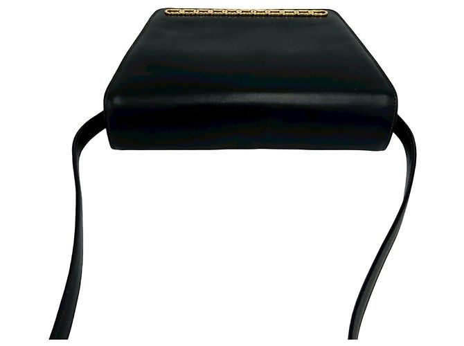 Gucci Old GG Logo Hardware Leder Mini Schultertasche Schwarz - Ansicht 4