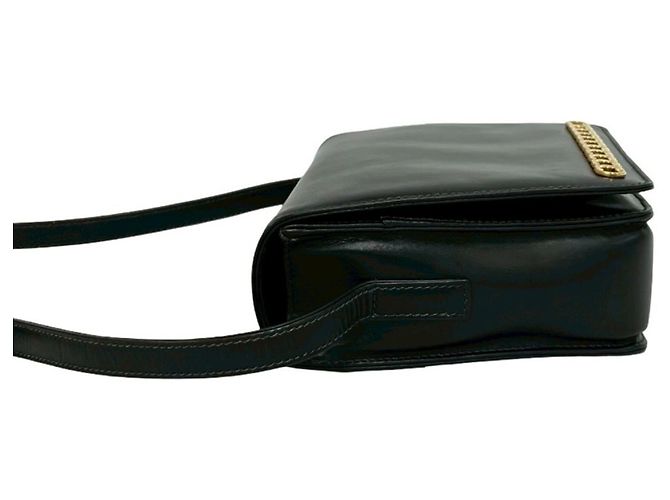 Gucci Old GG Logo Hardware Leder Mini Schultertasche Schwarz - Ansicht 5