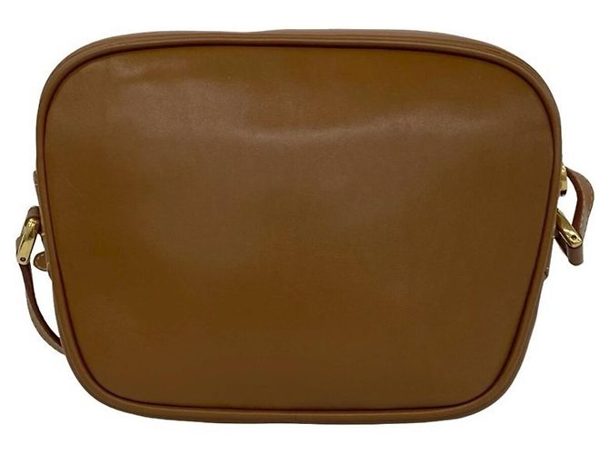 Mini borsa a tracolla in pelle Gucci Old Sherry Line GG Logo Marrone Rosso Verde - vista 3