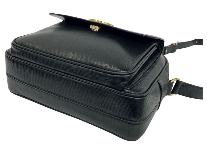 Céline Celine Vintage Circle Logo Hardware Leather Mini Shoulder Bag - view 8