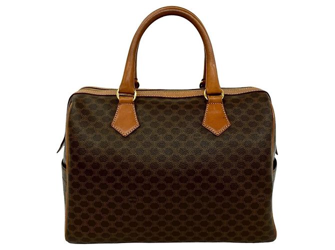 Triomphe Céline Celine Vintage Braune Handtasche Boston Bag - Ansicht 3