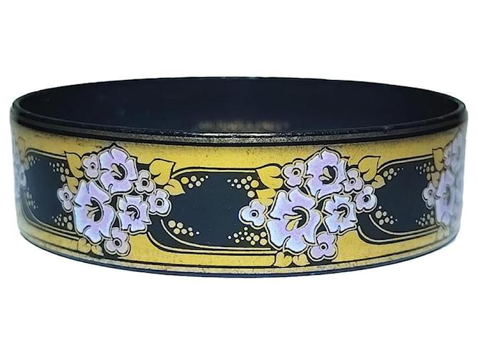 Michaela Frey Bracciale Smaltato Jugendstil Nero e Oro Multicolore - vista 3