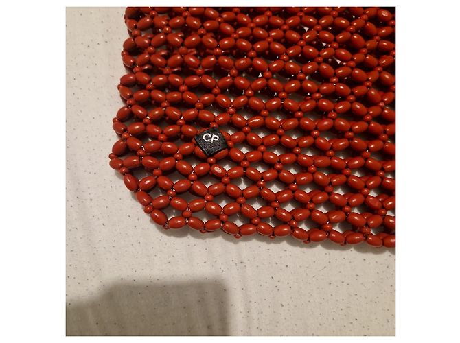 CP Company Tote-Bag aus Holzperlen Rot/Schwarz - Ansicht 2