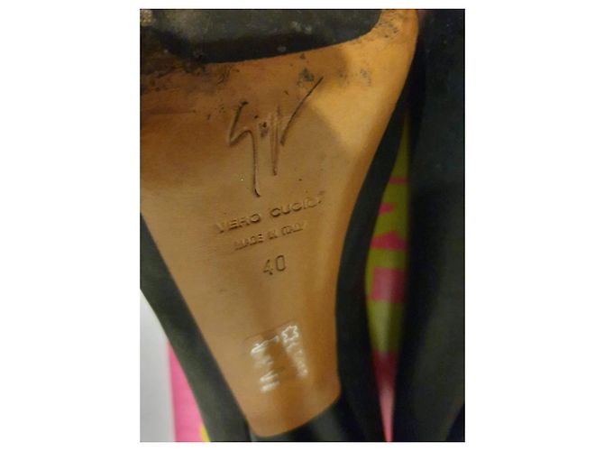 Giuseppe Zanotti Décolleté aperte in pelle nera Nero - vista 7