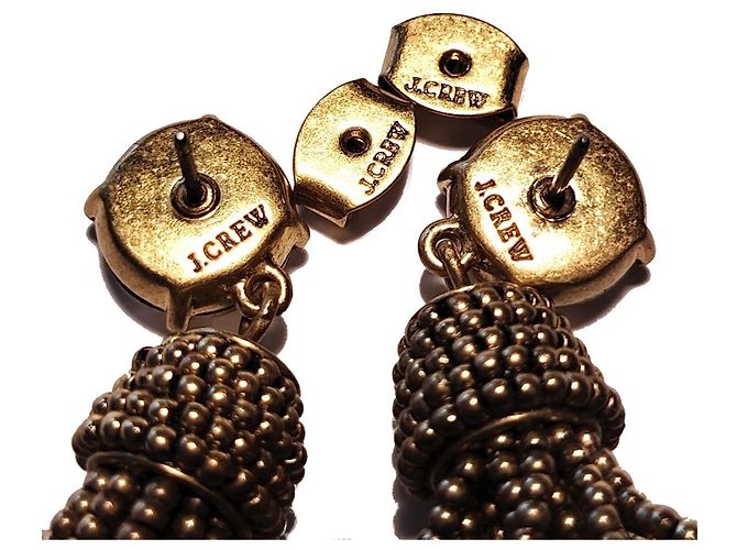 J.Crew Orecchini pendenti con nappa dorati D'oro - vista 6