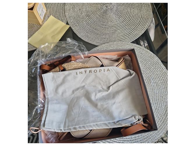 Hoss Intropia Sandali con zeppa Intropia in scamosciato beige e pelle marrone - vista 7