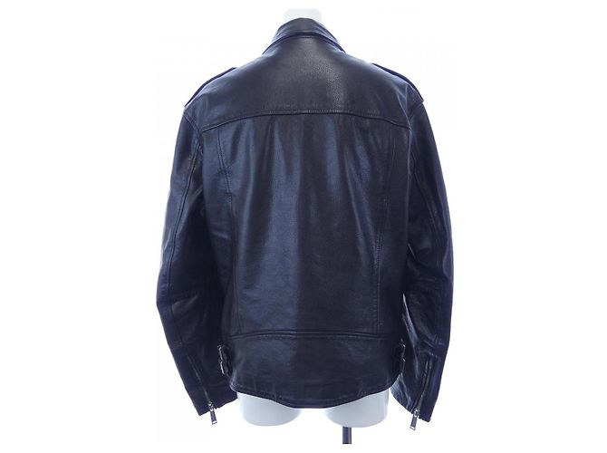 Autre Marque Chaqueta de cuero Riders Dsquared2 S74AM0956 Negro - vista 2