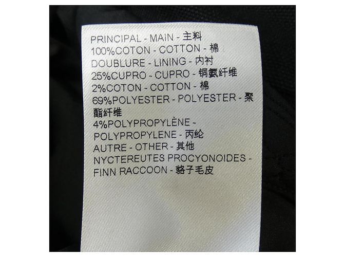 Chaqueta de mezclilla de piel de mapache Louis Vuitton Negro - vista 3