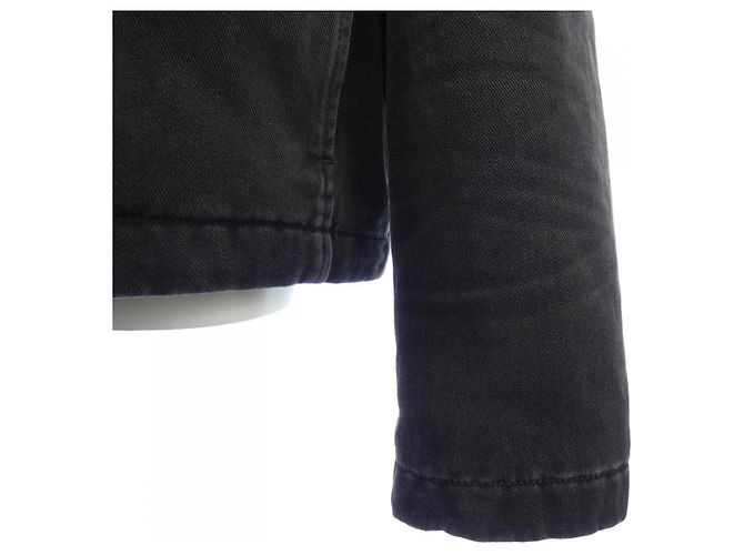 Chaqueta de mezclilla de piel de mapache Louis Vuitton Negro - vista 6
