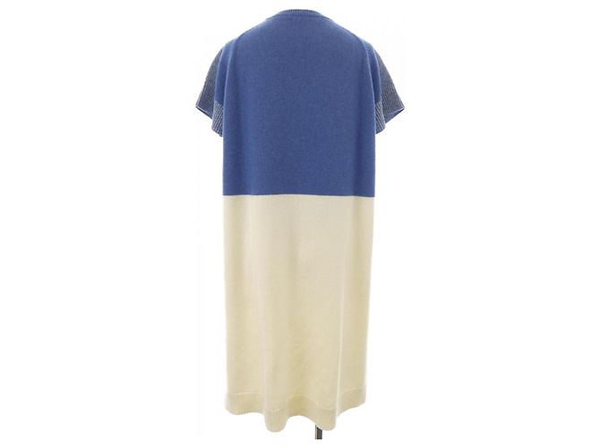 Hermès Hermes Cashmere-Kleid Weiß - Ansicht 2