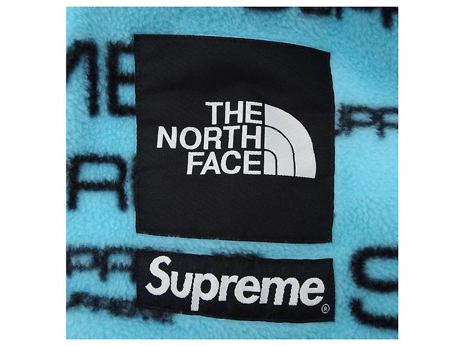 Supreme THE NORTH FACE Fleece-Jacke mit All-over-Logo Schwarz Blau - Ansicht 6